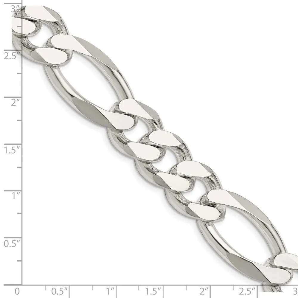 Sterling Silver 15mm Figaro Chain