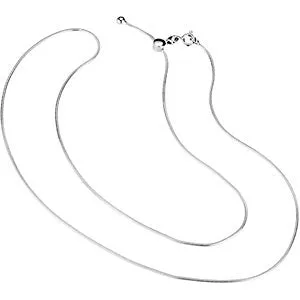 Sterling Silver 1mm Adjustable Snake 22" Chain