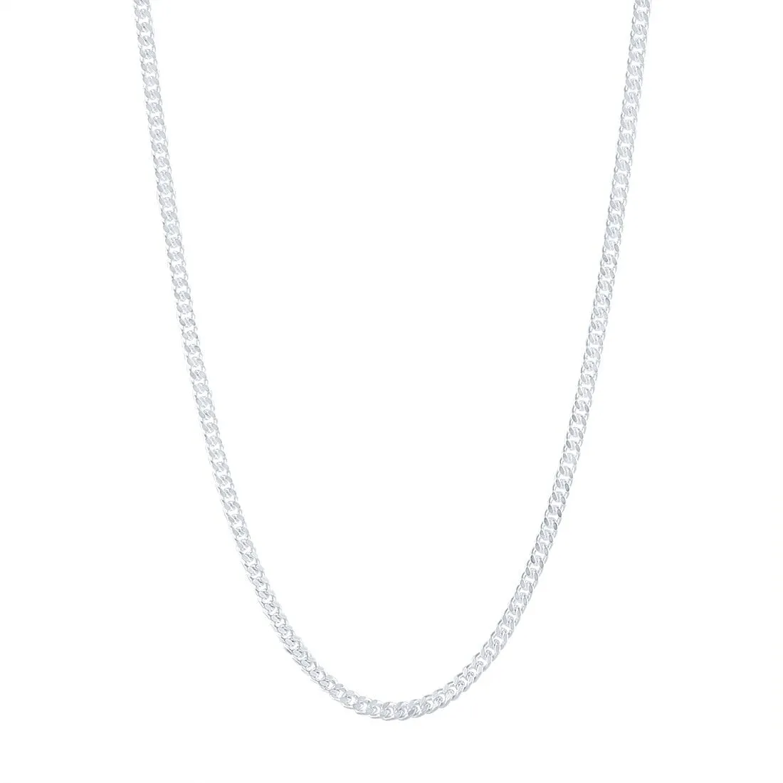 Sterling Silver 55cm Curb Chain Necklace 3mm Width