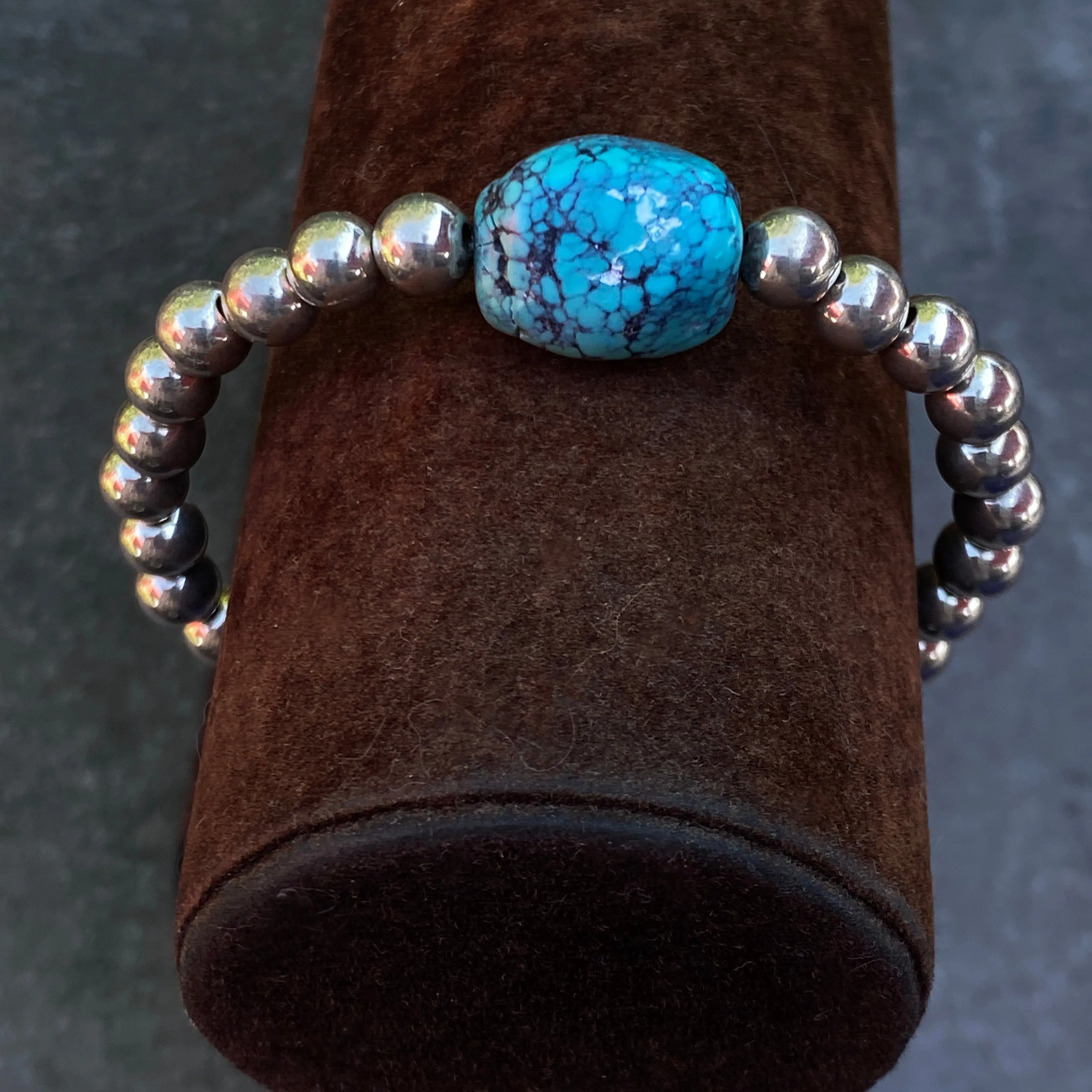 Sterling Silver and Turquoise Bracelet