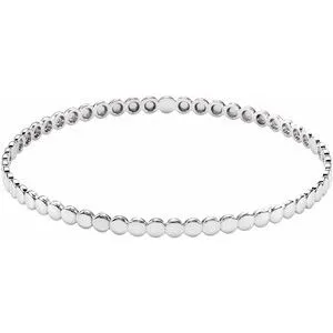 Sterling Silver Bangle 7 3/4" Bracelet