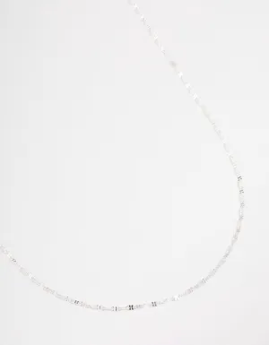 Sterling Silver Infinity Link Chain Necklace