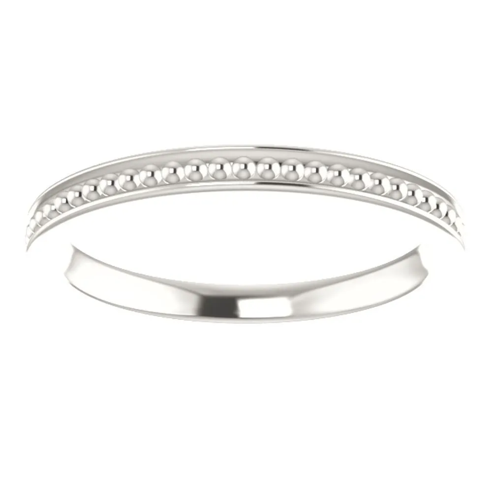 Sterling Silver Stackable Bead Ring Size 5