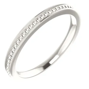 Sterling Silver Stackable Bead Ring Size 5