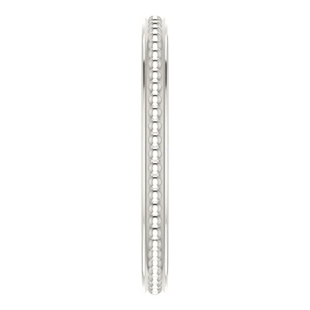 Sterling Silver Stackable Bead Ring Size 5