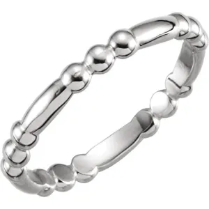 Sterling Silver Stackable Ring, Size 6