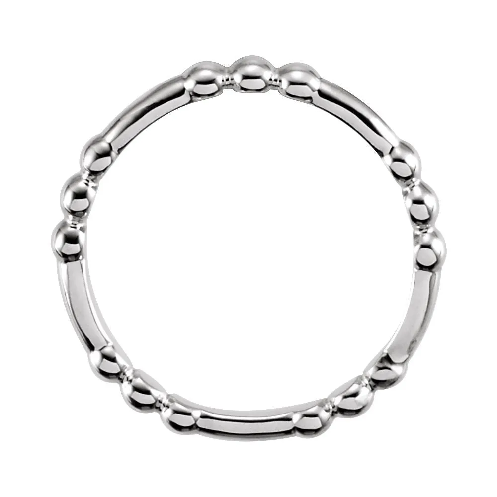 Sterling Silver Stackable Ring, Size 6