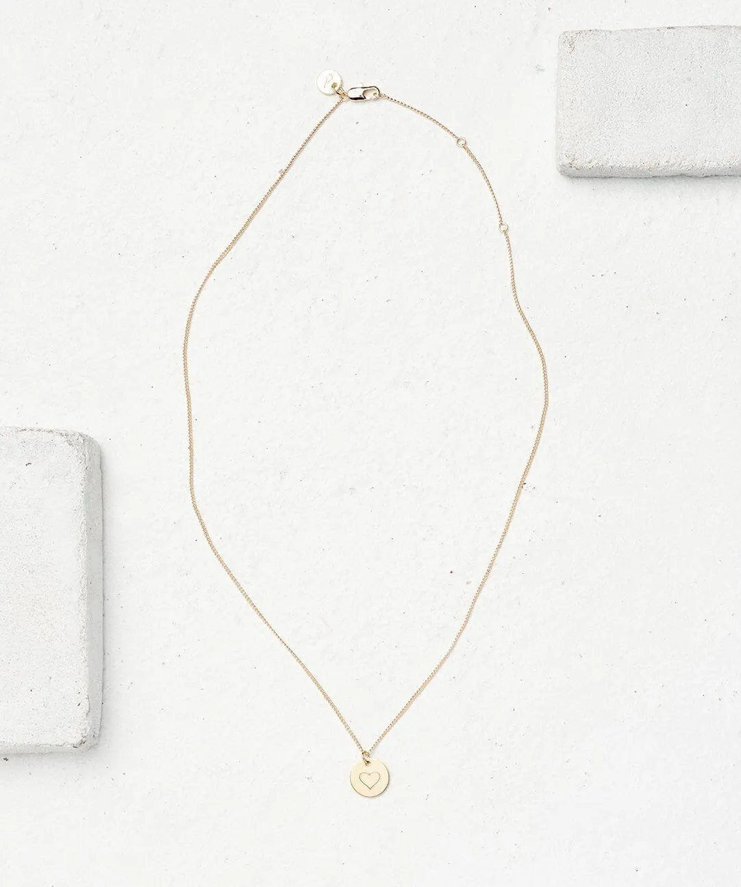 Symbol Disc Pendant Necklace