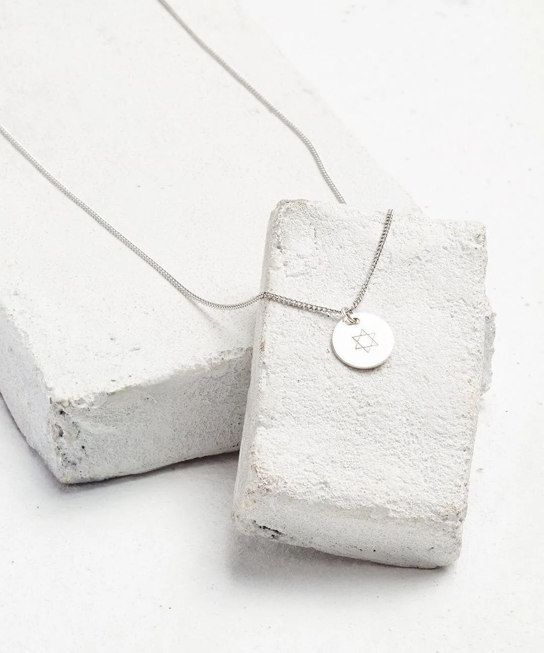 Symbol Disc Pendant Necklace