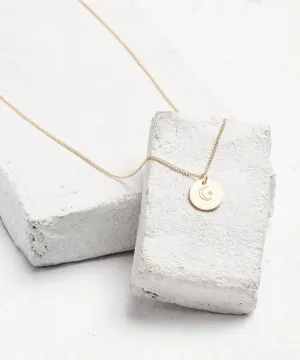 Symbol Disc Pendant Necklace
