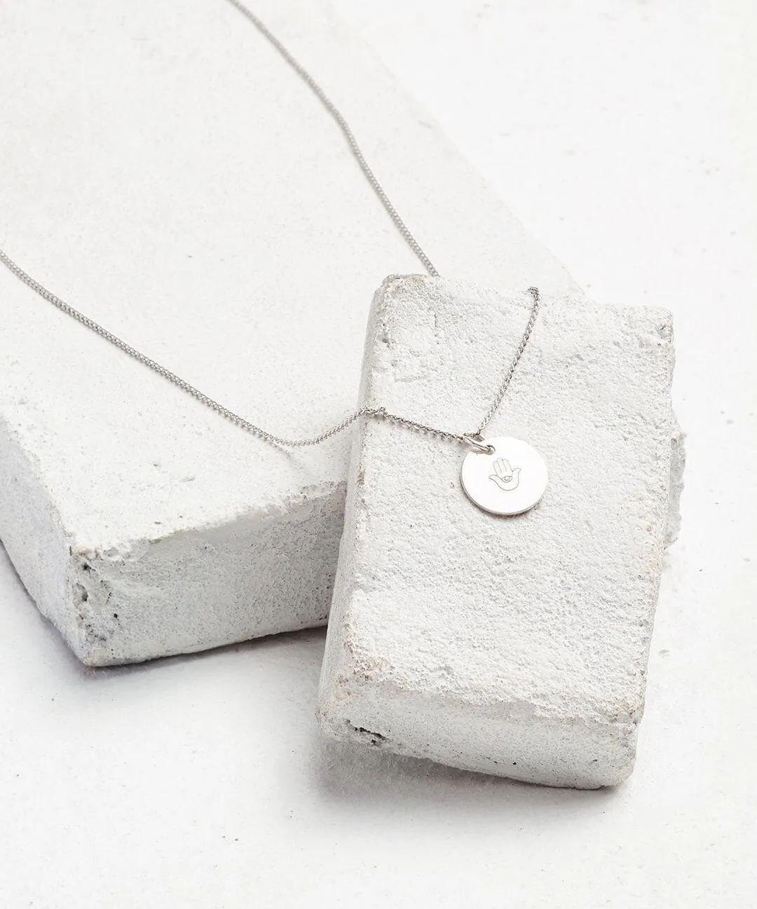 Symbol Disc Pendant Necklace