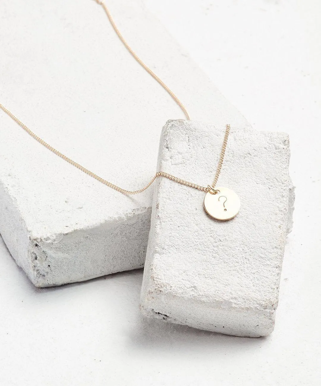 Symbol Disc Pendant Necklace
