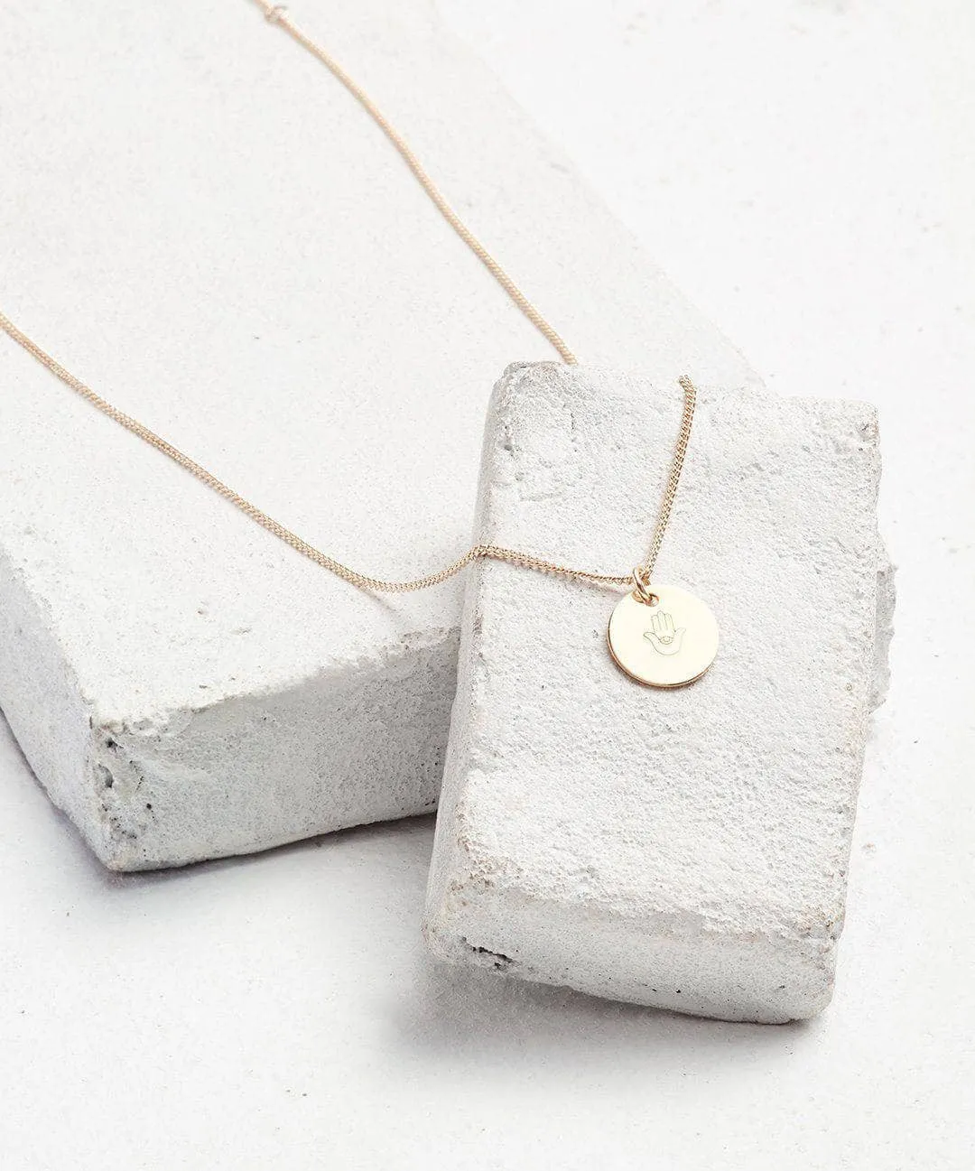 Symbol Disc Pendant Necklace