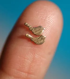 Textured Stripes - Tiny metal Bird blanks