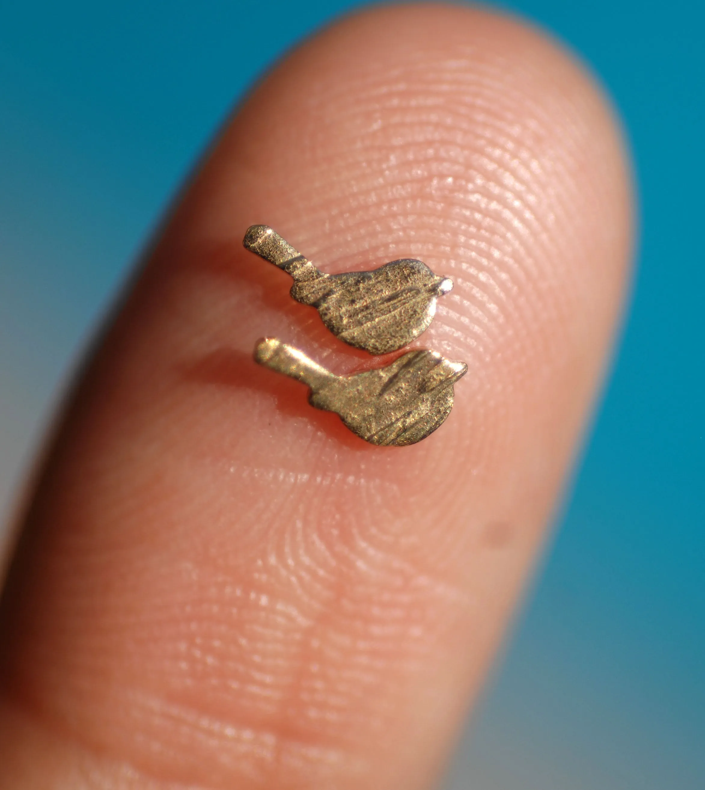 Textured Stripes - Tiny metal Bird blanks