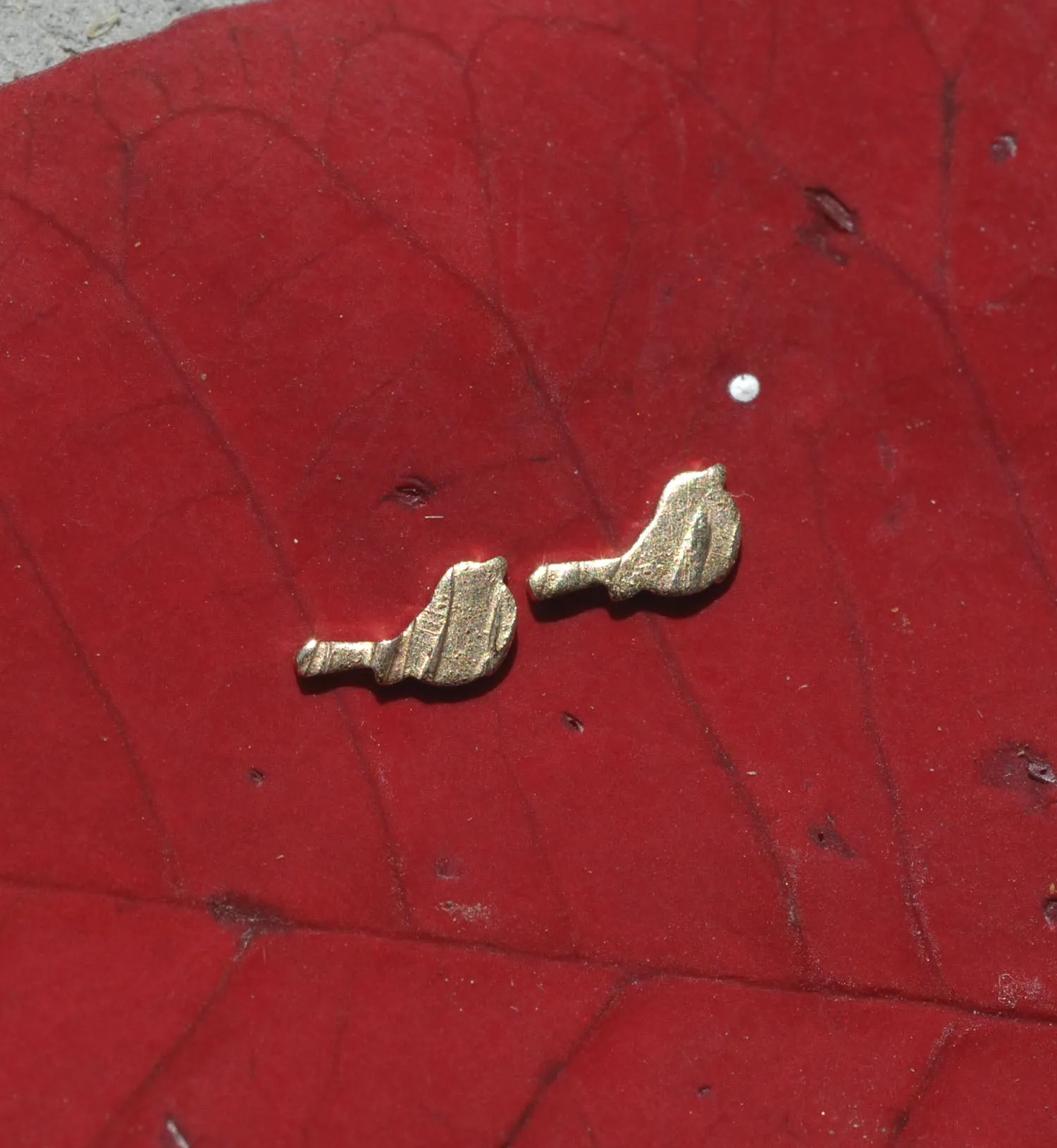Textured Stripes - Tiny metal Bird blanks