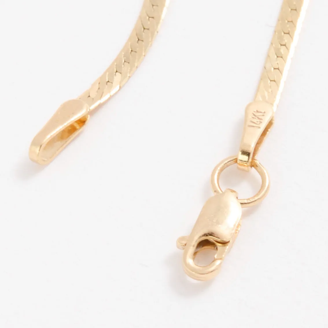 Thin 14K Gold Serpentina Necklace