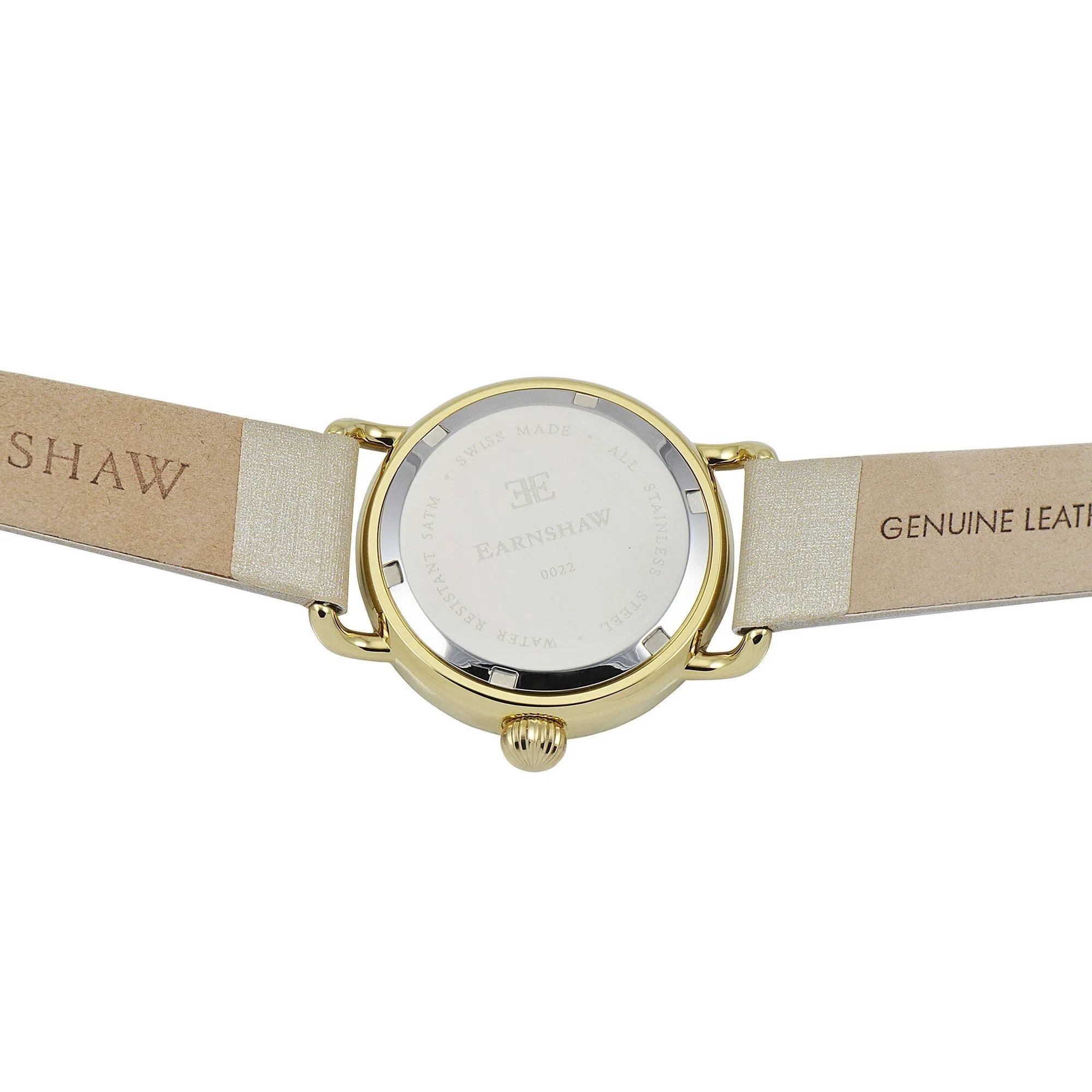 Thomas Earnshaw Investigator 3 Hands Date Gold Cream