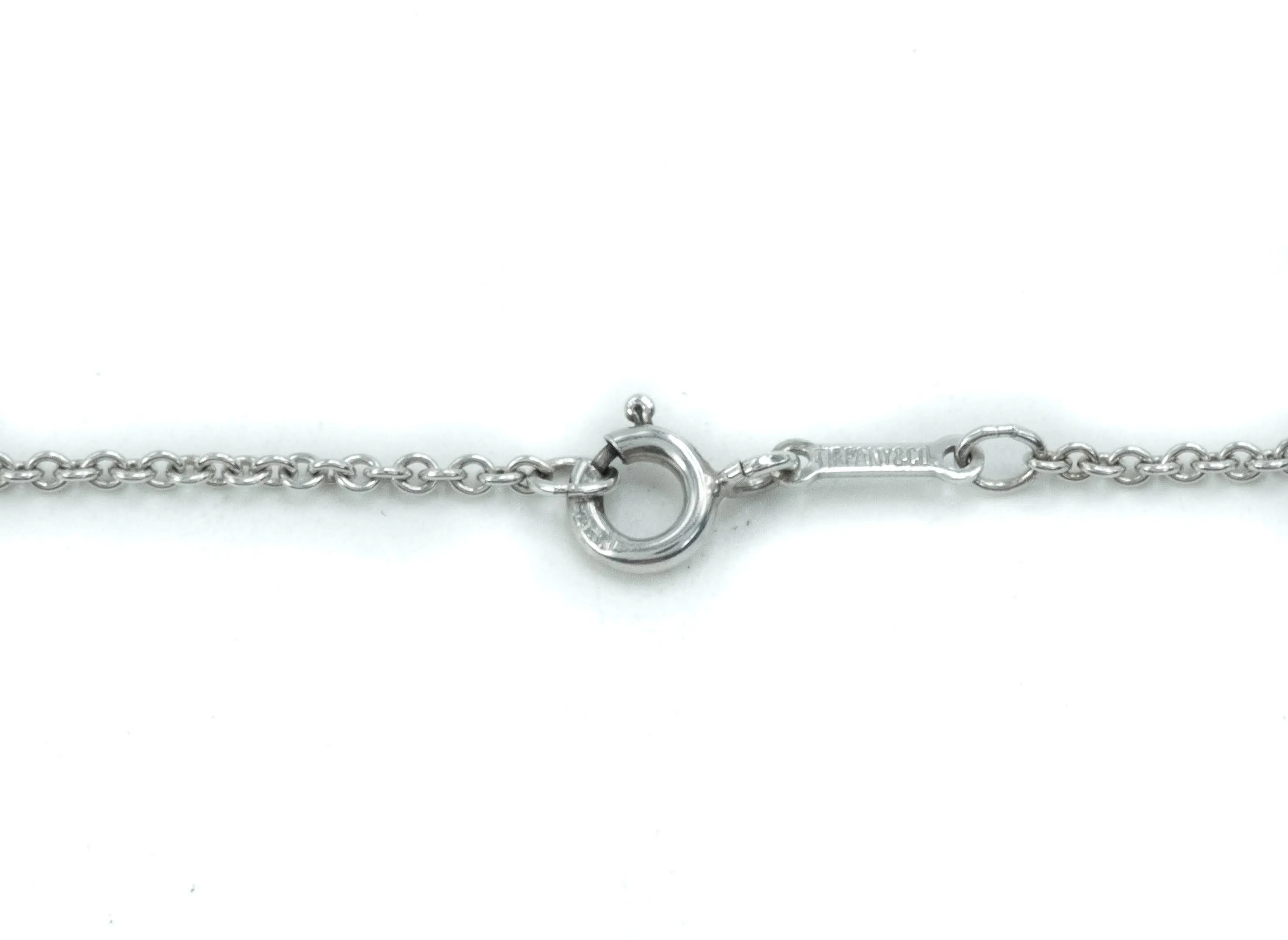 Tiffany & Co Elsa Peretti Open Heart 22mm Pendant Sterling Silver Necklace - 16"