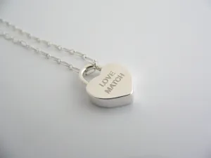 Tiffany & Co Love Neckace Heart Padlock Pendant Charm Chain Love Match T and Co