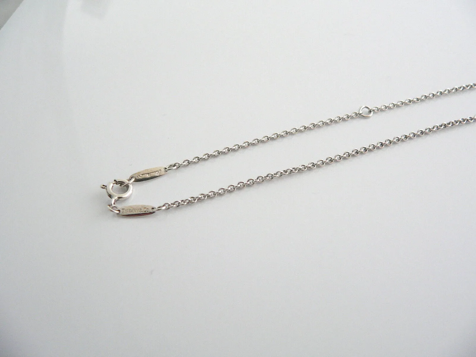 Tiffany & Co Silver Peretti Large Huge Alphabet N Necklace Pendant 20 Inch Gift