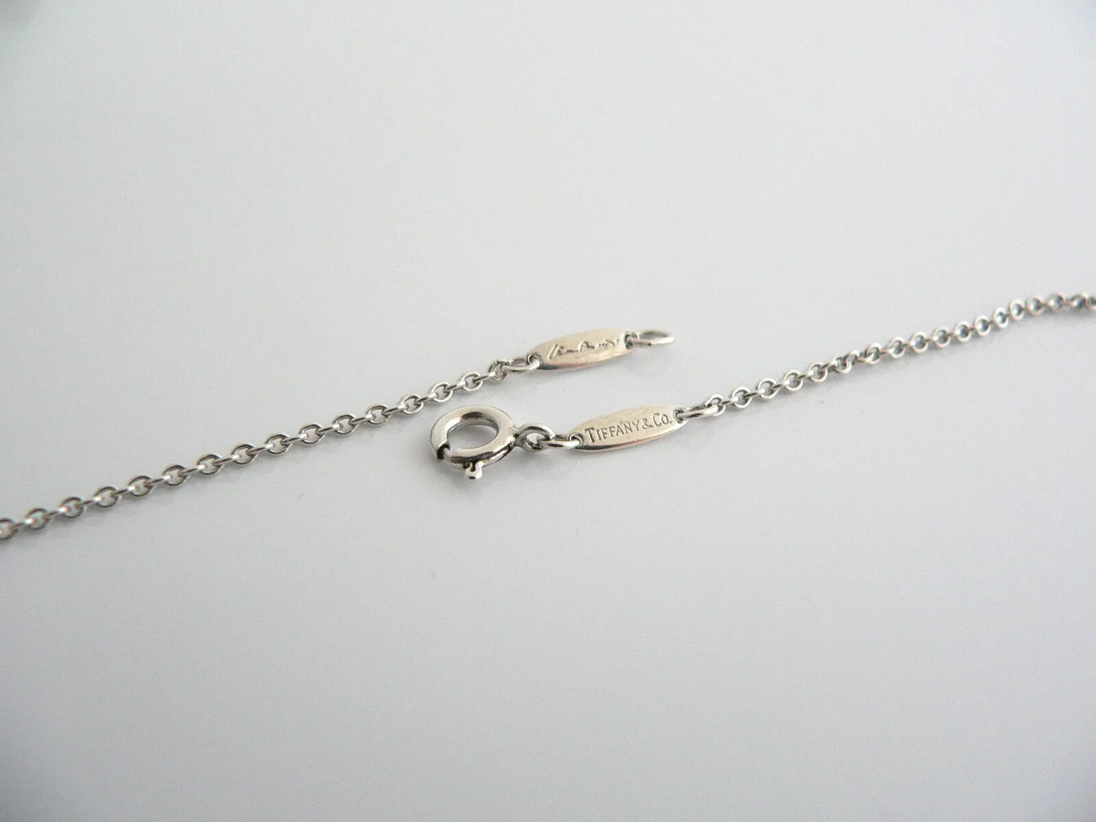 Tiffany & Co Silver Peretti Large Huge Alphabet N Necklace Pendant 20 Inch Gift