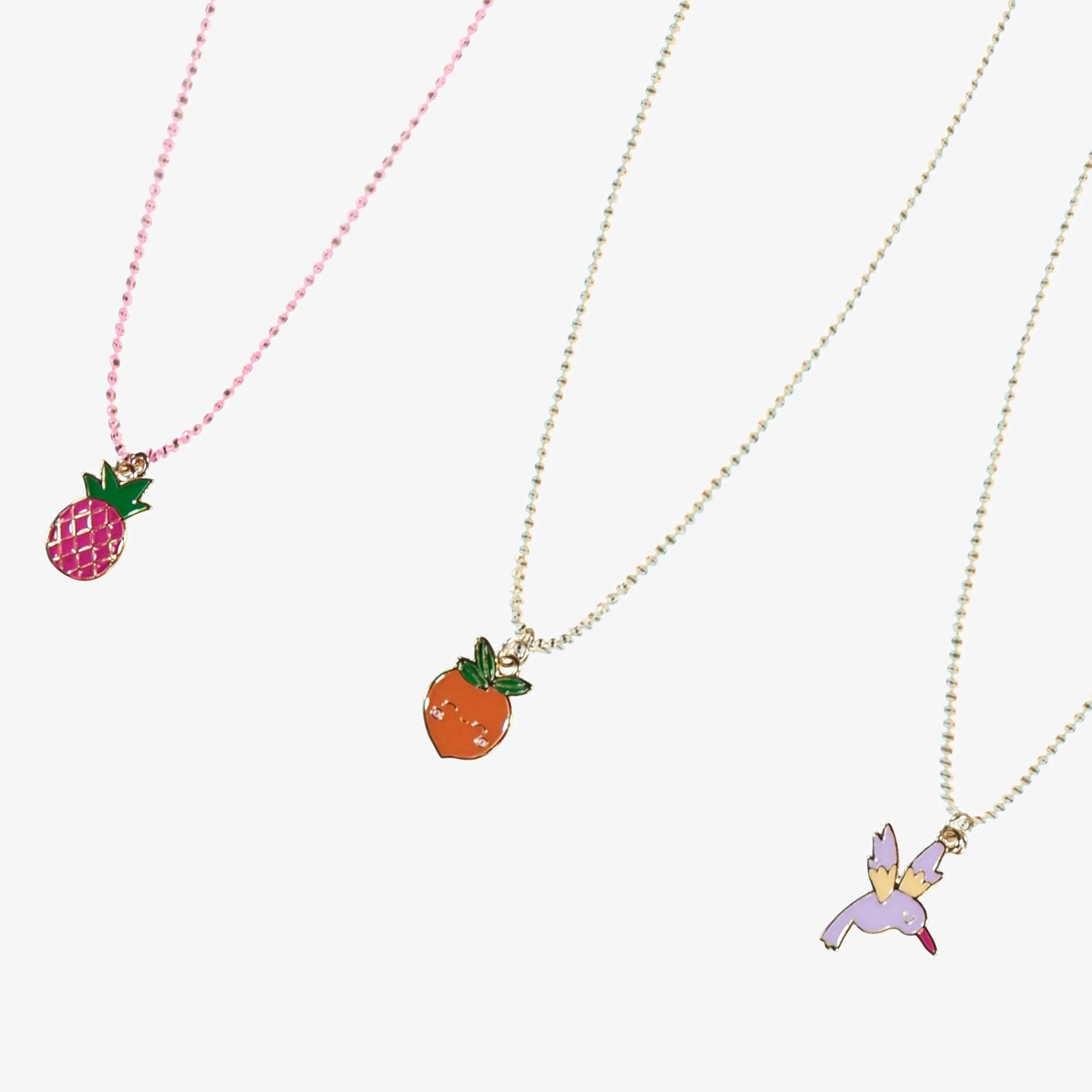 Trio de colliers avec pendentifs, enfant || Trio of necklaces with pendants, child