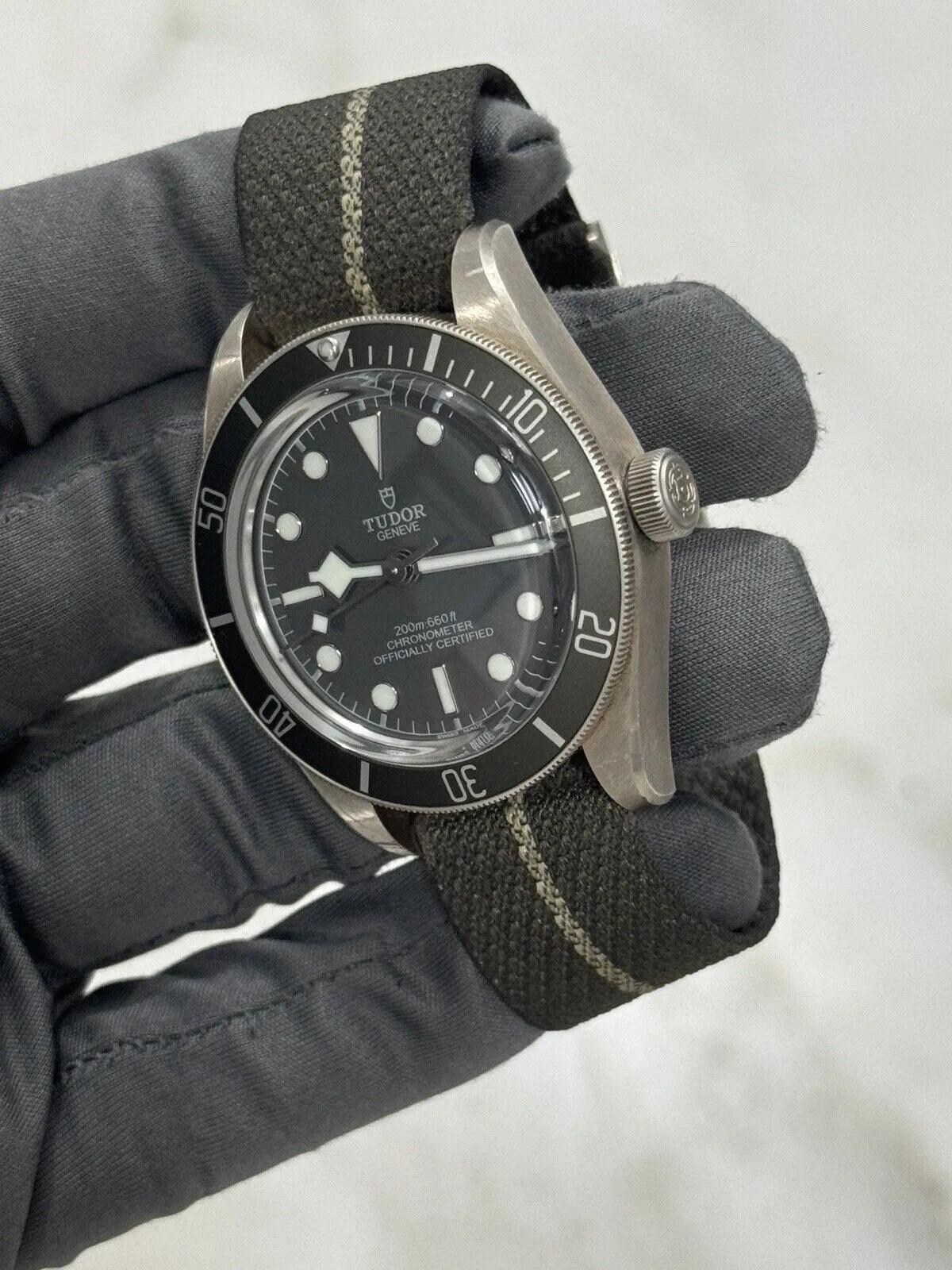 Tudor Black Bay Fifty Eight 925 Silver Fabric Strap 79010SG Pre-Owned 2023