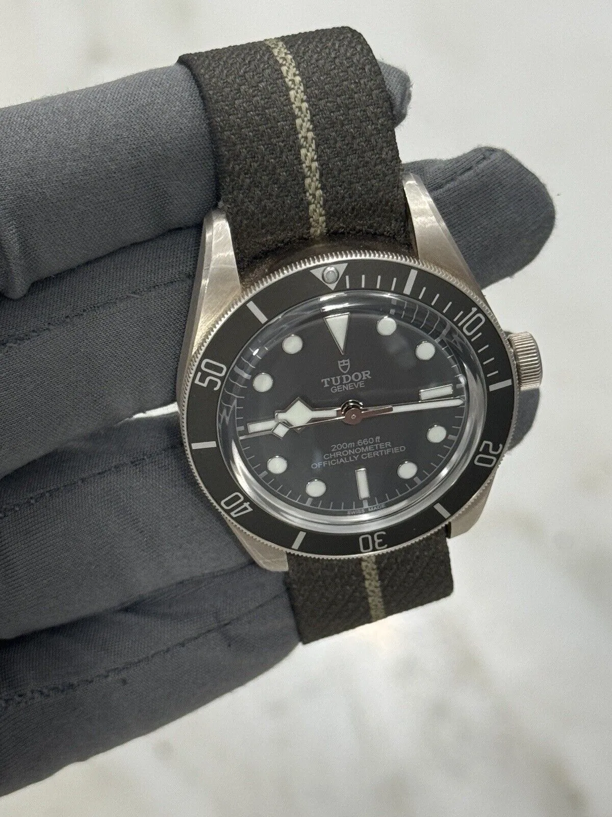 Tudor Black Bay Fifty Eight 925 Silver Fabric Strap 79010SG Pre-Owned 2023