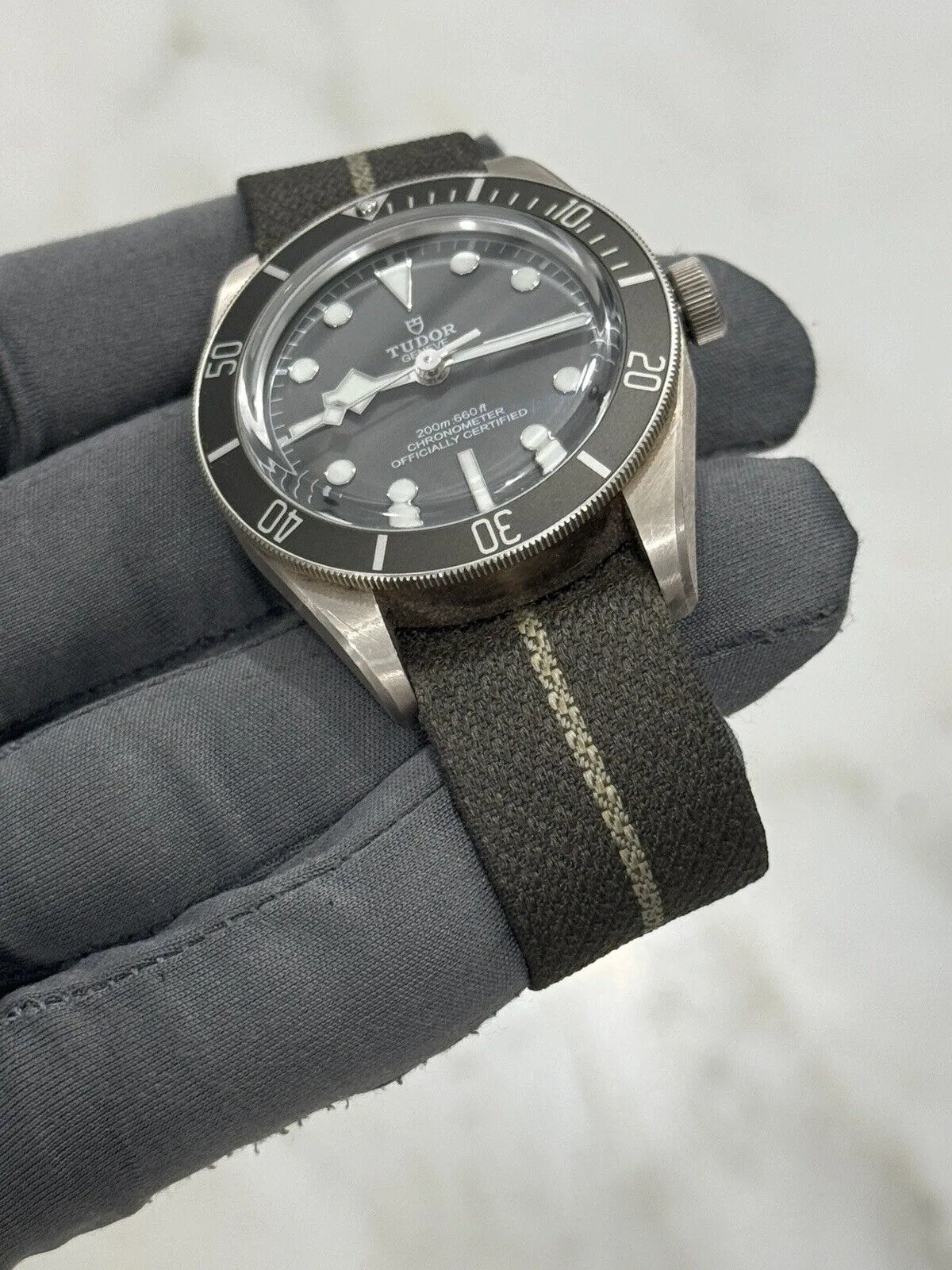 Tudor Black Bay Fifty Eight 925 Silver Fabric Strap 79010SG Pre-Owned 2023