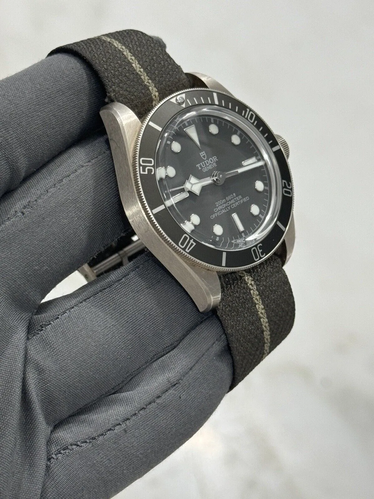 Tudor Black Bay Fifty Eight 925 Silver Fabric Strap 79010SG Pre-Owned 2023