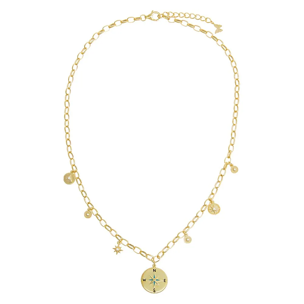 Vintage Charm Link Necklace