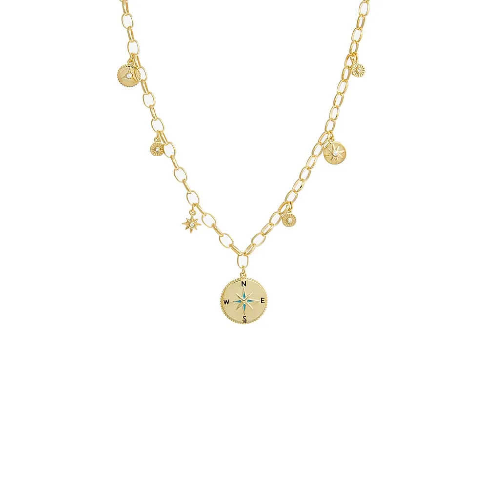 Vintage Charm Link Necklace