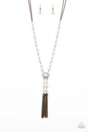 Vintage Diva Brass Paparazzi Necklace