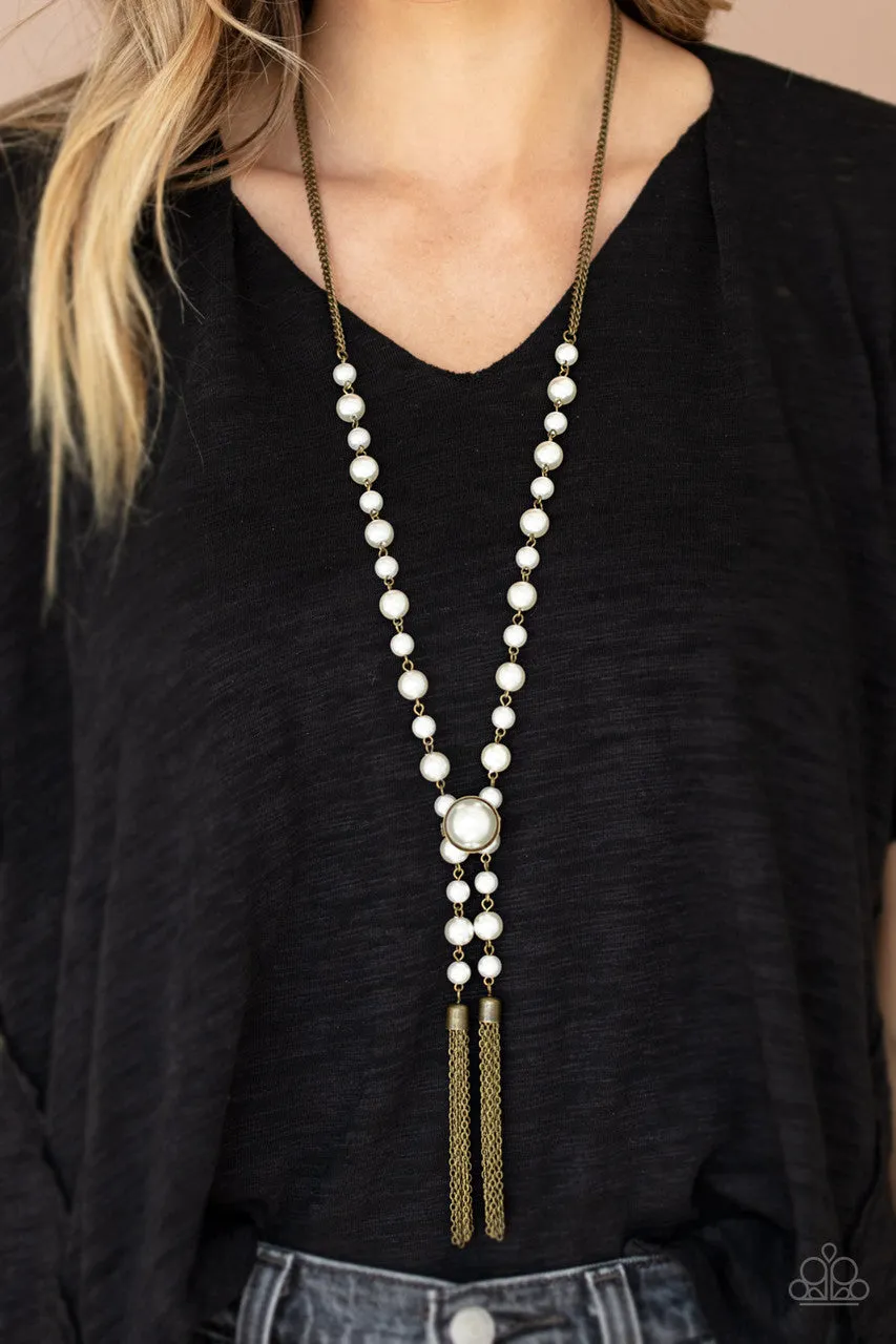 Vintage Diva Brass Paparazzi Necklace