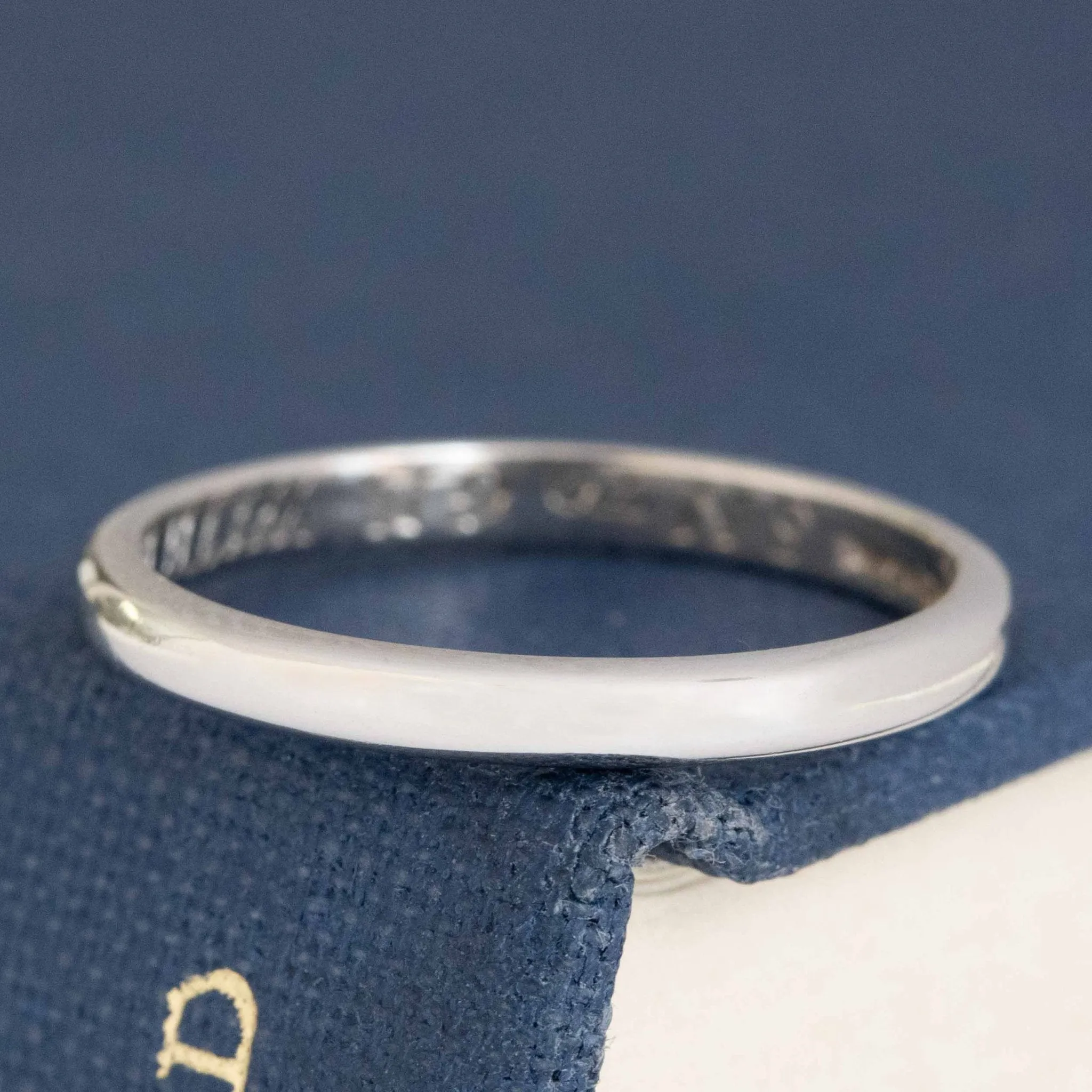 Vintage Slim Platinum Band by Tiffany & Co.