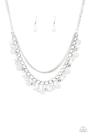 Wait and SEA White Paparazzi Necklace