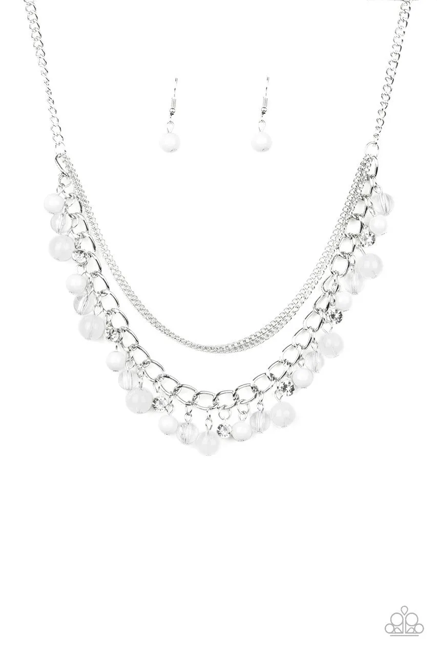Wait and SEA White Paparazzi Necklace