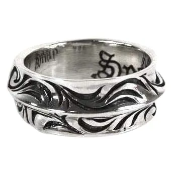 Wave Sterling Silver Band Ring