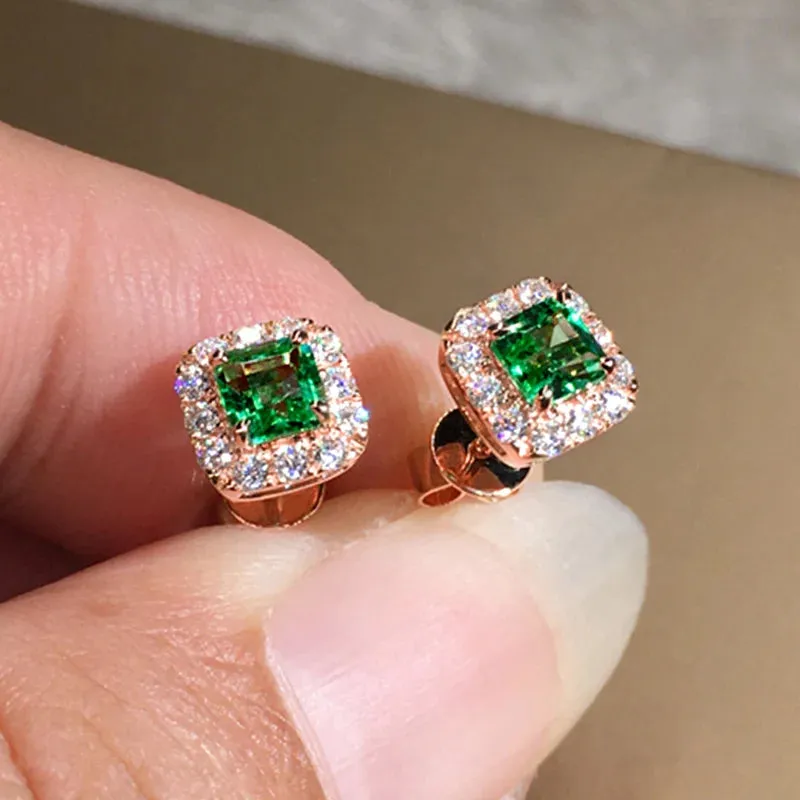 Women's Zirconia Ear Studs Earrings