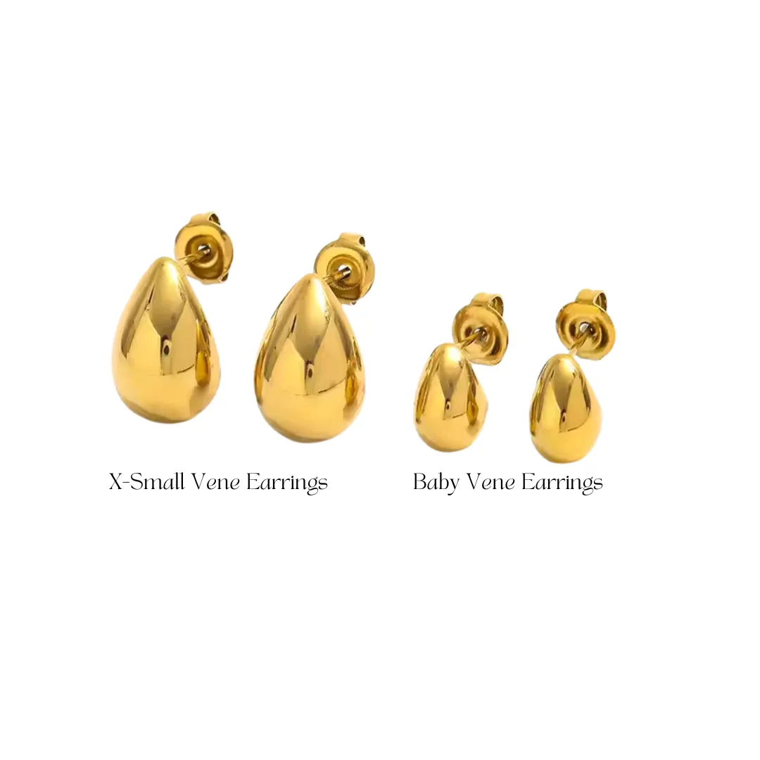 X Small and Baby Vene Earrings