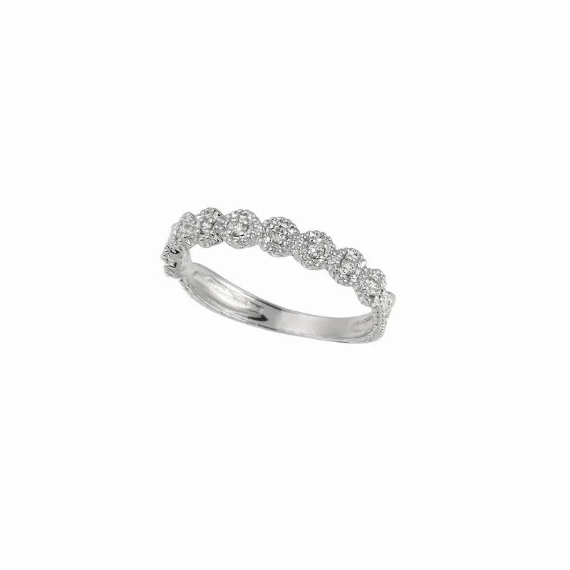 YELLOW GOLD DIAMOND STACK RING 14K GOLD (0.2 CTW)