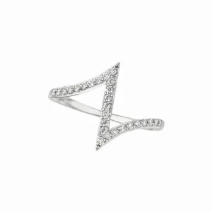 ‘Z’ DIAMOND RING 14K GOLD (0.25 CTW)